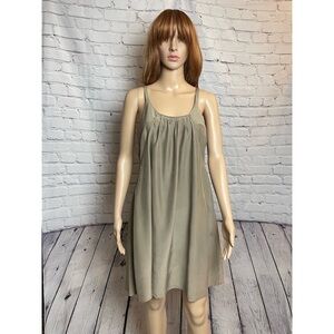 Hartford Sleeveless Silk Beige Dress Size 2 US S